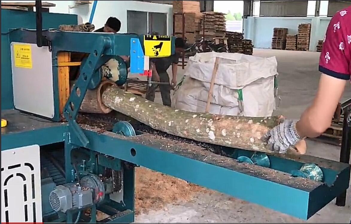 原木多片鋸加工相思木、清邊機(jī)加工視頻