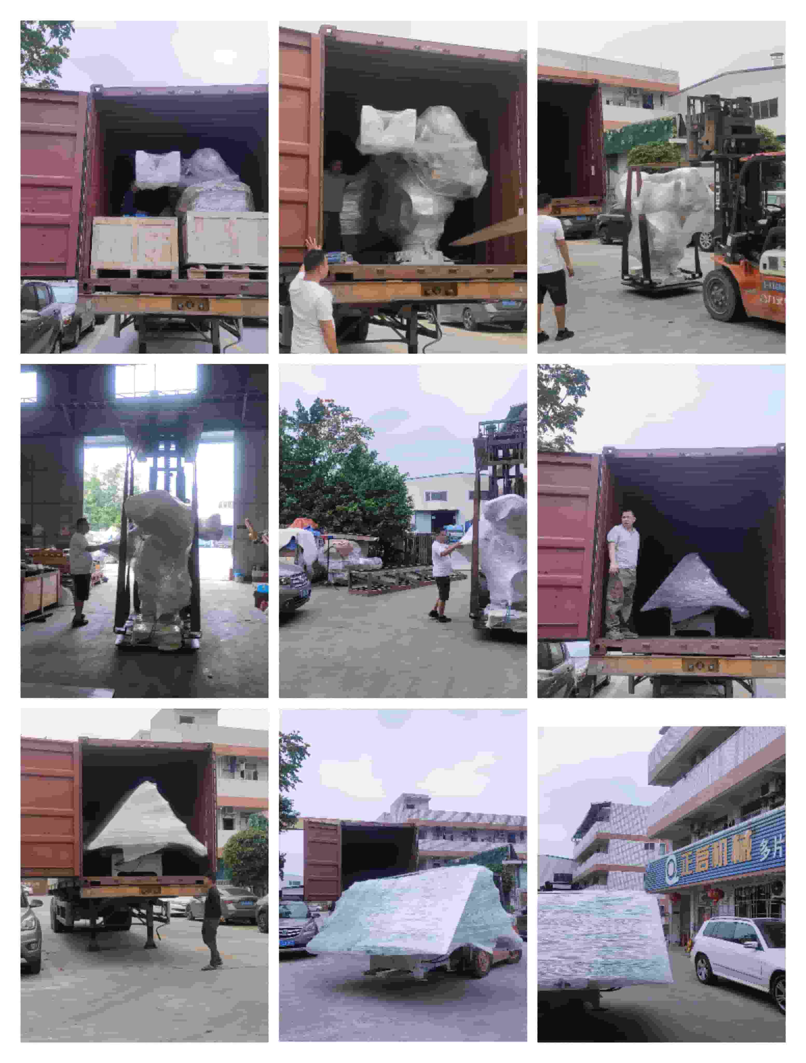 2023年4月14日發(fā)歐洲捷克裝柜-釘托盤ABB機器人、旋轉(zhuǎn)工作臺